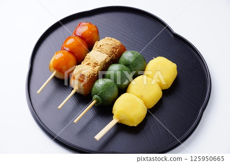 Japanese sweets skewers Japanese sweets skewers 125950665
