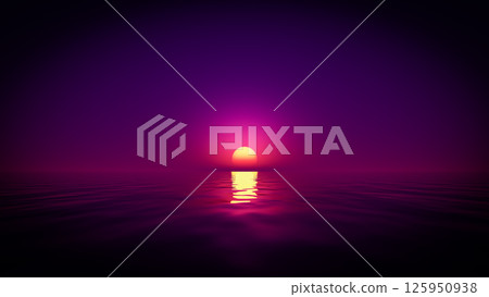 Beautiful sea sunset Beautiful sea sunset 125950938