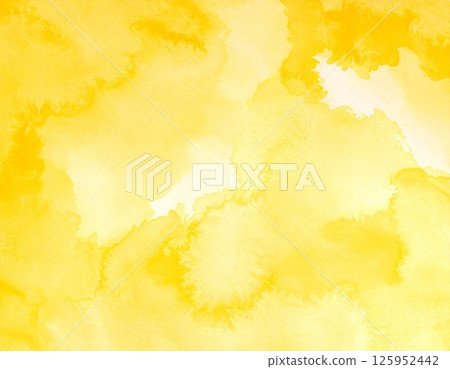 Yellow watercolor smear background Yellow watercolor smear background 125952442