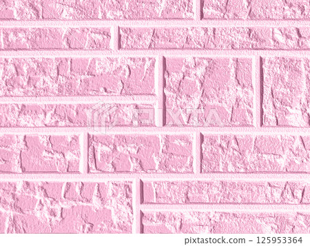 粉紅色可愛磚背景 125953364