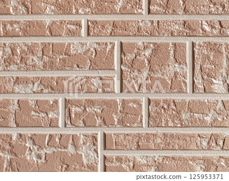 Natural brown brick exterior wall (for wallpaper and background) 125953371