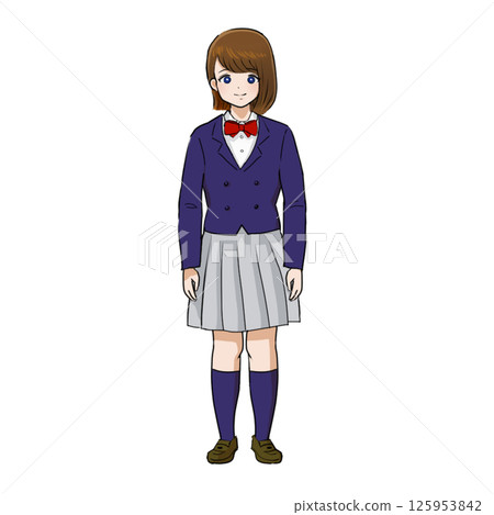 女學生,女高中生,制服,學生,西裝外套 女學生,女高中生,制服,學生,西裝外套 125953842