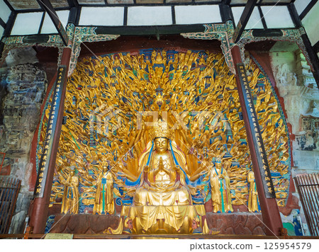 重慶大足石刻的黃金千手觀音 125954579