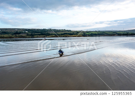 Jetski stuck in Gweebarra bay between Portnoo and Lettermacaward, County Donegal - Ireland 125955365