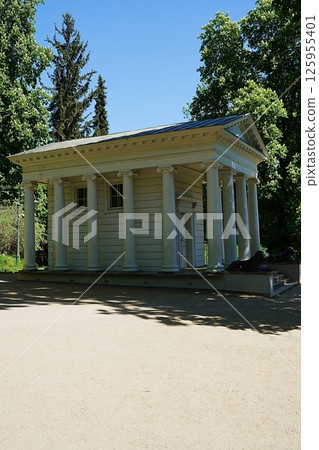 Temple of Diana in baths park in European WARSAW city at baths park at Masovian Voivodeship in Poland - vertical Temple of Diana in baths park in European WARSAW city at baths park at Masovian Voivodeship in Poland - vertical 125955401
