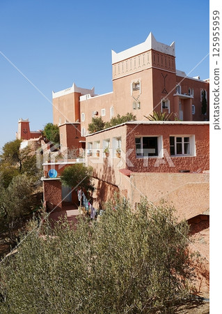 Villa in African Tafraout town in Morocco - vertical Villa in African Tafraout town in Morocco - vertical 125955959