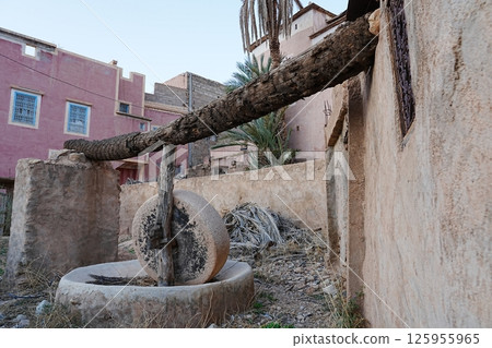 Quern in African Tafraout town in Morocco Quern in African Tafraout town in Morocco 125955965