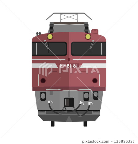 EF81型電力機車正面圖【EF81 81】 125956355