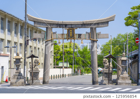 Kumagata Shrine Large Torii Gate 125956854