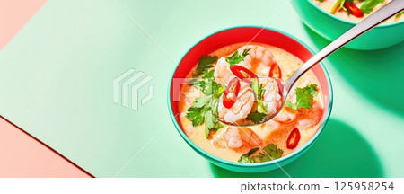 Discover the rich flavors of Laksa Lemak, a beloved Malaysian dish with vibrant ingredients Discover the rich flavors of Laksa Lemak, a beloved Malaysian dish with vibrant ingredients 125958254