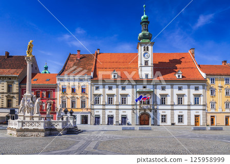 Maribor, Slovenia charming city, features historic architecture 125958999