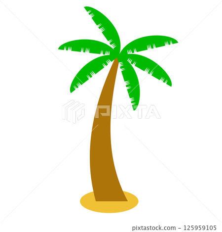 Simple palm tree 125959105