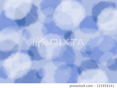 Blurred watercolor background material_blue 125959141