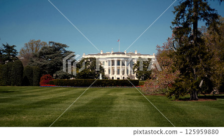 White House shining in Washington DC on a sunny day 125959880