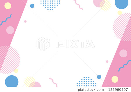 Pop Memphis Frame Pink Pop Memphis Frame Pink 125960397