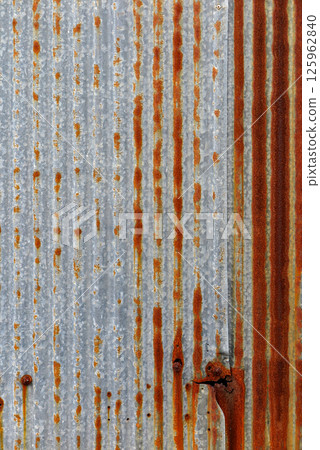 Metal Sheet, Galvanized Iron plate, gray corrugated metal cladding use as wall. Metal Sheet, Galvanized Iron plate, gray corrugated metal cladding use as wall. 125962840