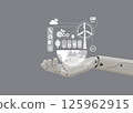 AI Technology for a Greener Future in promoting eco-friendly practices, balancing carbon emissions, and supporting renewable energy sources for a sustainable world. 125962915