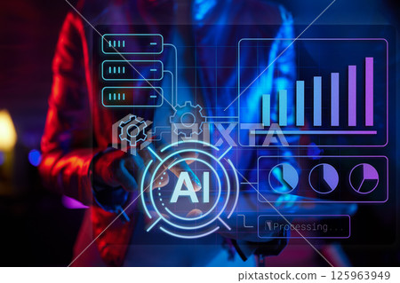 Closeup on business woman with tablet PC 125963949