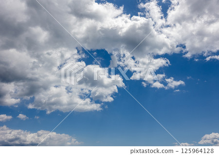 blue sky and white clouds 125964128