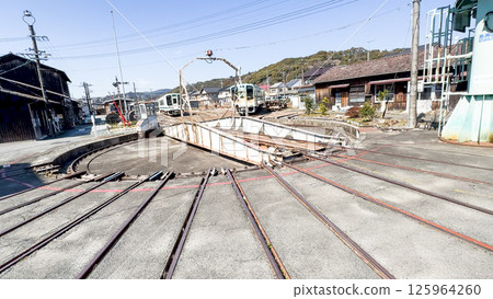 Tenryufutamata Station turntable 125964260