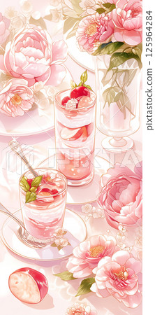 Cute rose and fruit wallpaper for adults 1 125964284