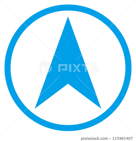 簡單的羅盤標記圖示圖像插圖素材淺藍色 簡單的羅盤標記圖示圖像插圖素材淺藍色 125965407