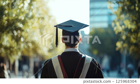 Graduation celebrations bring joy and pride as individuals embark new journeys. atmosphere is filled with excitement and hope 125968304
