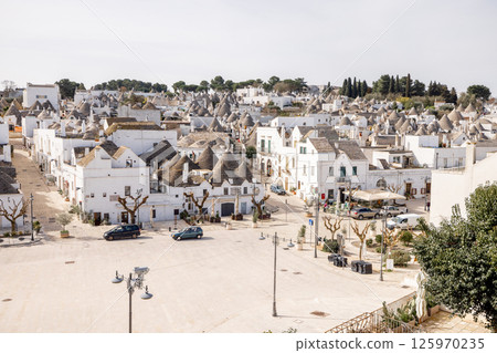 Alberobello roofs from above Alberobello roofs from above 125970235