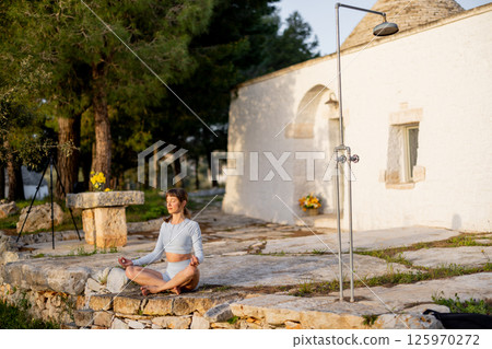 Balance and Strength at Sunrise Balance and Strength at Sunrise 125970272