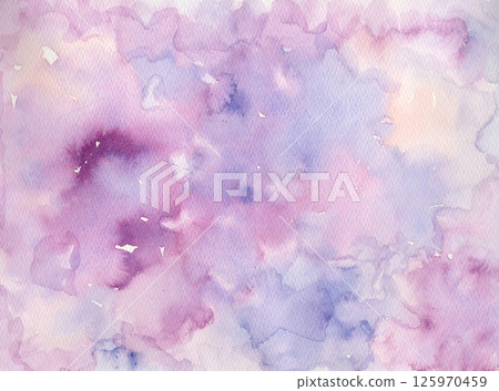 Hand-painted watercolor background material Light purple Analog texture with paper texture Hand-painted watercolor background material Light purple Analog texture with paper texture 125970459