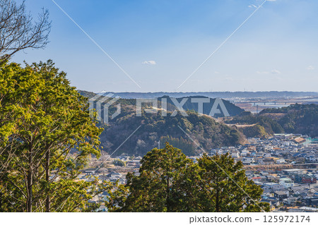 從濱松市光明寺山村廣場展望台看到的城市景觀（靜岡縣） 125972174