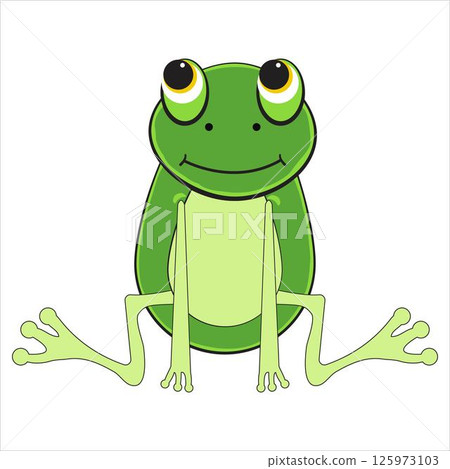 Frog on a white background 125973103