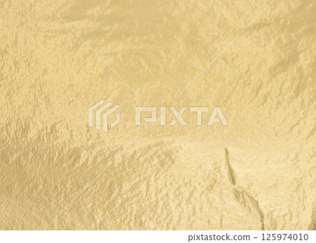 Golden foil surface with warm, soft glow. Vintage artistic design with subtle shimmer, reflecting 125974010