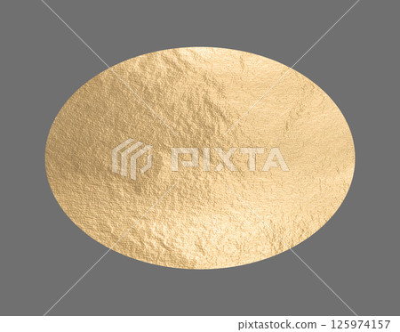 Golden elliptical shape with a smooth, metallic surface creates a sleek, modern design. Pearlescent Golden elliptical shape with a smooth, metallic surface creates a sleek, modern design. Pearlescent 125974157