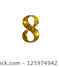 Golden number 8. Numbers for design 125974942