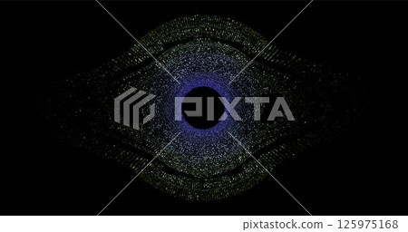 Wave pattern vector. 3D glowing abstract digital particles background. Technology concept. Abstract background. Future vector illustration. Wave pattern vector. 3D glowing abstract digital particles background. Technology concept. Abstract background. Future vector illustration. 125975168
