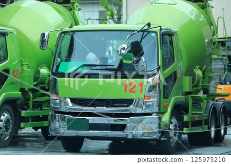 Image of agitator truck (concrete mixer truck) Image of agitator truck (concrete mixer truck) 125975210