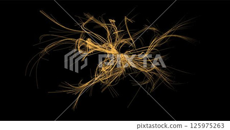 Wave pattern vector. 3D glowing abstract digital particles background. Technology concept. Abstract background. Future vector illustration. 125975263