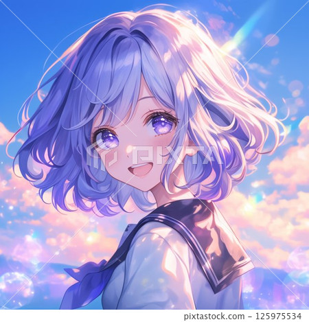 Sailor suit girl_lavender hair_4 125975534