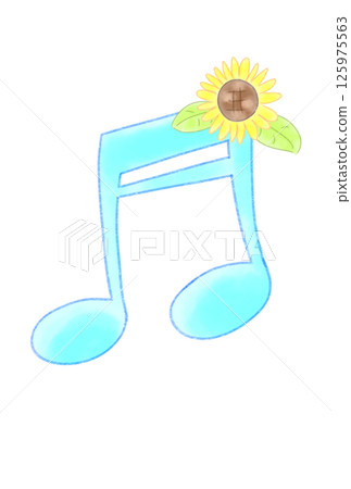 與向日葵的音符 與向日葵的音符 125975563