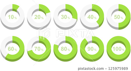 Simple pie chart Simple pie chart 125975989