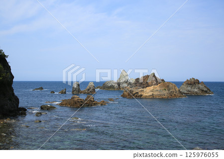 兵庫縣新溫泉町阿南海灘瞭望台的風景 兵庫縣新溫泉町阿南海灘瞭望台的風景 125976055