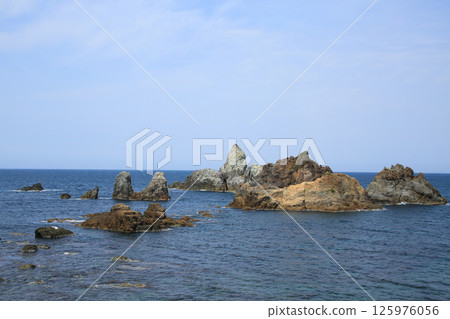 兵庫縣新溫泉町阿南海灘瞭望台的風景 125976056
