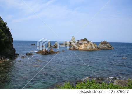兵庫縣新溫泉町阿南海灘瞭望台的風景 兵庫縣新溫泉町阿南海灘瞭望台的風景 125976057