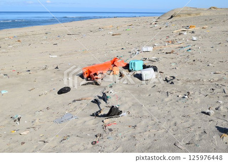 Coastal wreckage Environmental problems Garbage problems 125976448