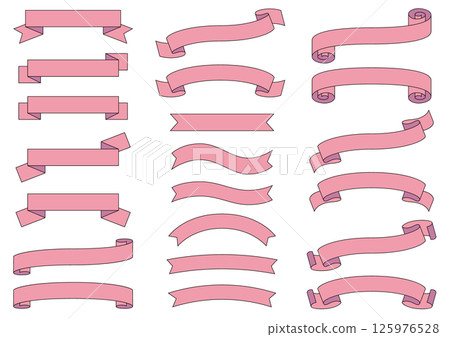 各種形狀的絲帶框架組 125976528