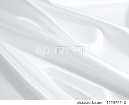 White satin fabric background White satin fabric background 125976748