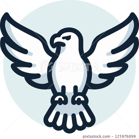 Cool eagle icon 125976899