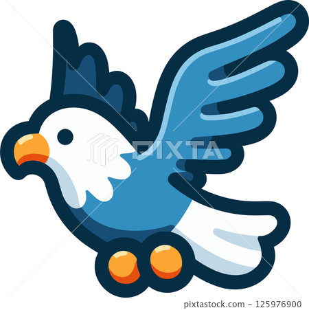 Cute eagle illustration 125976900