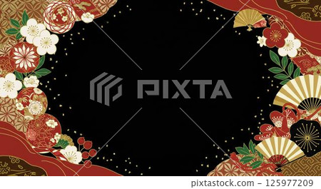 美麗的日本圖案背景 1 125977209